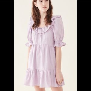 Rahi Maureen Ruffle Dress Lavender Lilac